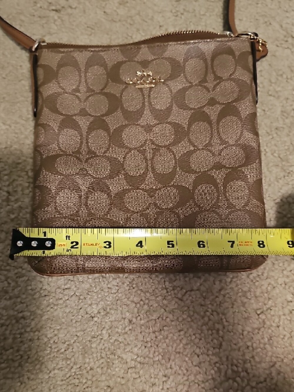 Coach Brown Signature Crossbody Bag - Picture 3 of 5